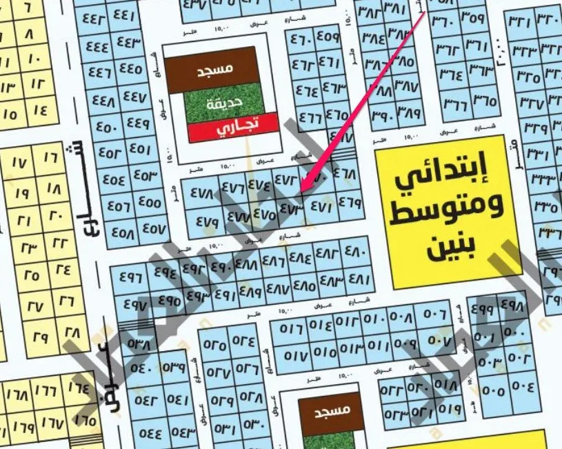 أرض سكنية للبيع في حي الحمراء الثاني | 420 م² | رقم الأرض 473/ز