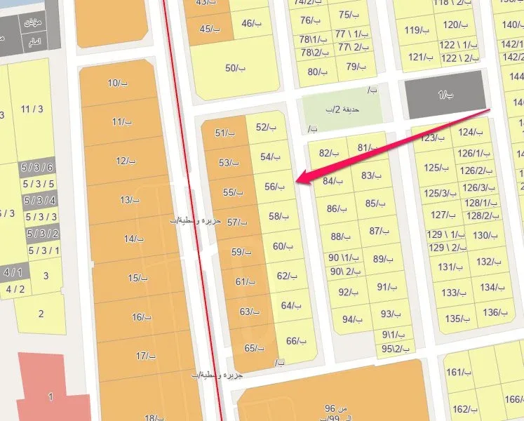 أرض سكنية للبيع في حي الفردوس | 364.68 م² | رقم الأرض 56/ب