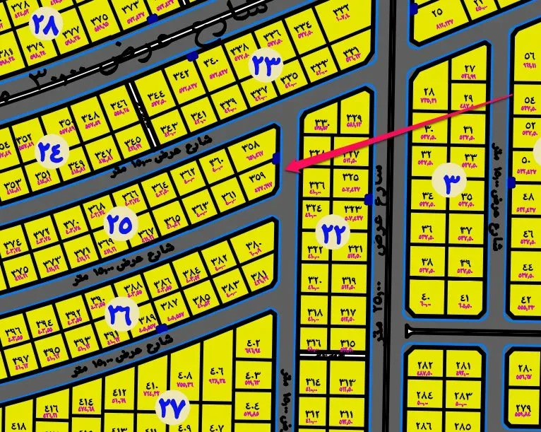 أرض سكنية للبيع في حي الدانة بالهفوف | 477.69 م² | رقم الأرض 359/ج