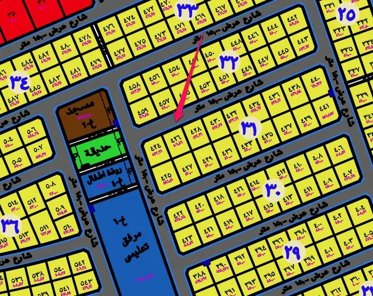 أرض سكنية للبيع في حي الدانة بالهفوف | 506.86 م² | رقم الأرض 426/د