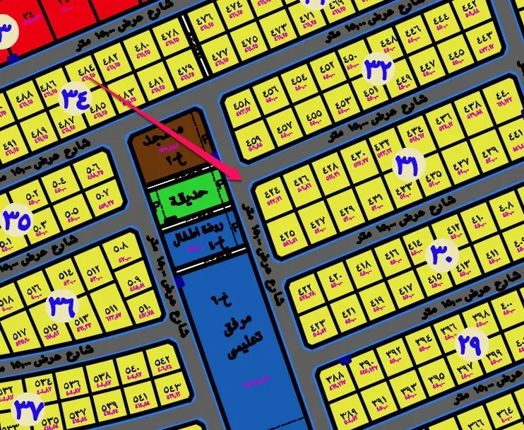 أرض سكنية للبيع في حي الدانة بالهفوف | 527.71 م² | رقم الأرض 424/د