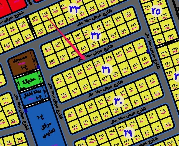 أرض سكنية للبيع في حي الدانة بالهفوف | 507.77 م² | رقم الأرض 430/د