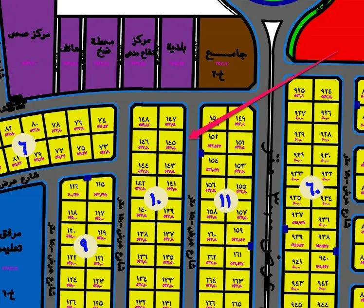 أرض سكنية للبيع في حي الدانة بالهفوف | 537.5 م² | رقم الأرض 145/ج