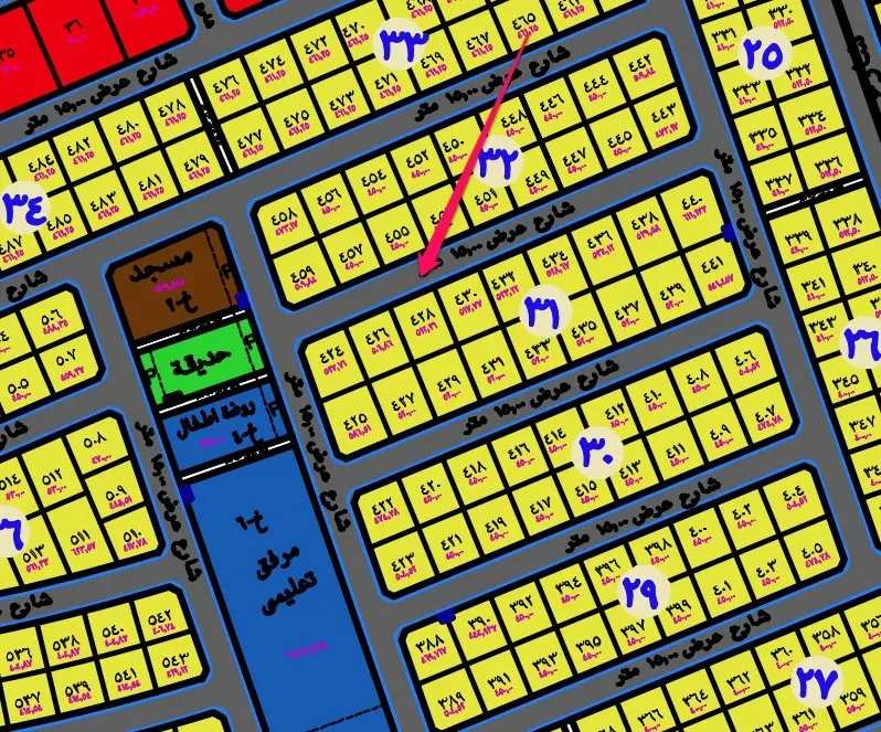 أرض سكنية للبيع في حي الدانة بالهفوف | 512.31 م² | رقم الأرض 428/د