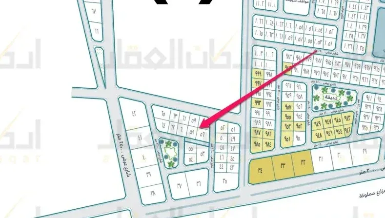 أرض سكنية للبيع في حي الراشدية | 478.54 م² | رقم الأرض 58/أ