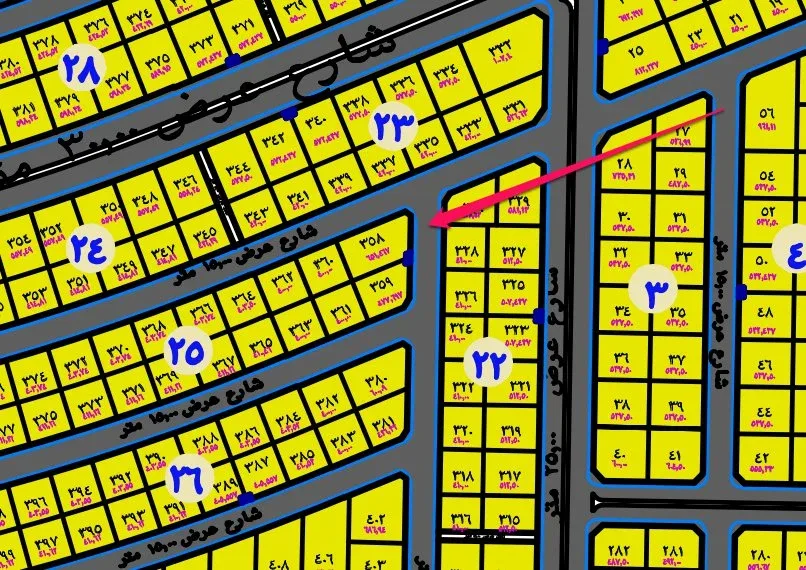 أرض سكنية للبيع في حي الدانة بالهفوف | 651.46 م² | رقم الأرض 358/ج